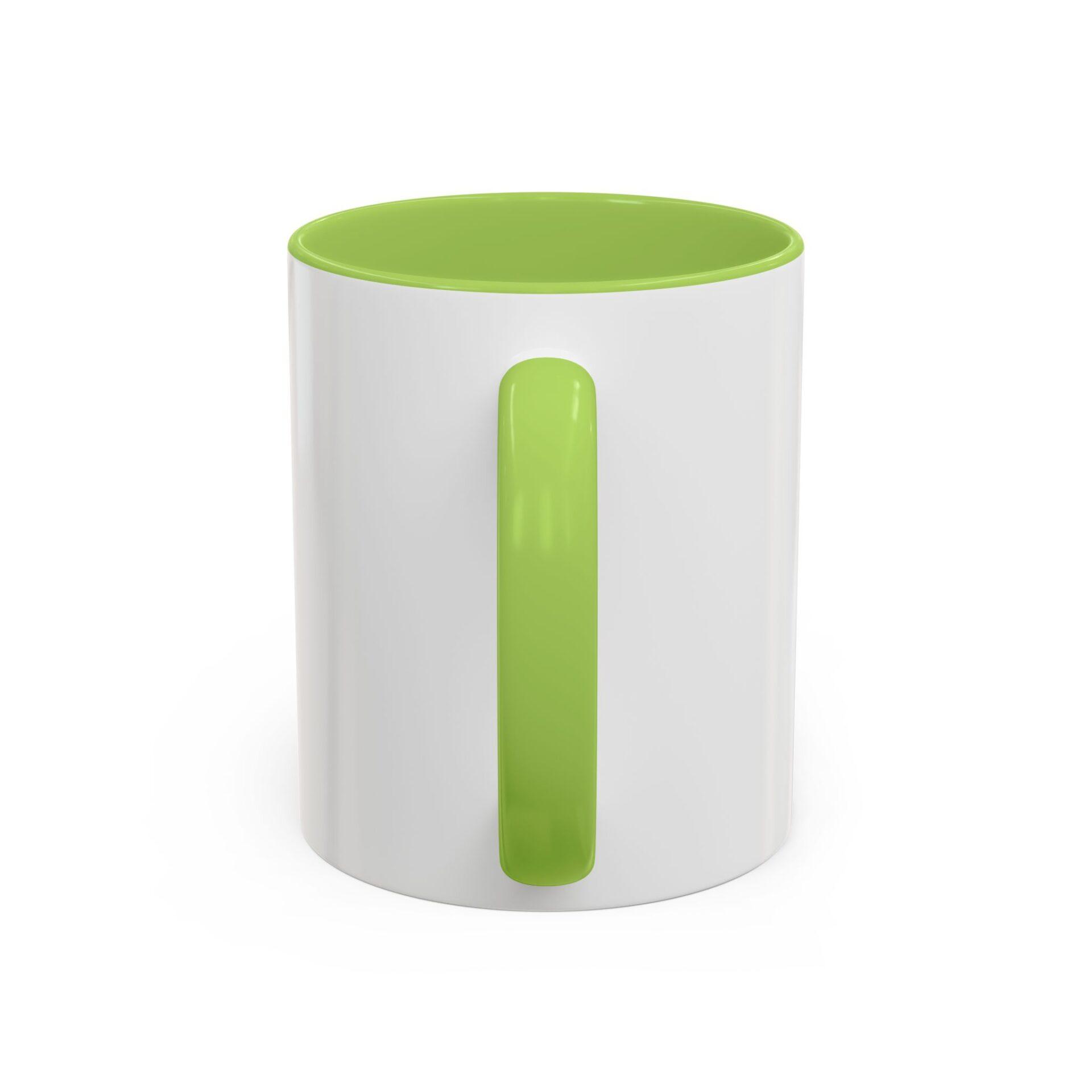 Bold 'REWORK' Accent Coffee Mug — Black-Trim Ceramic Mug (11/15oz) – Bild 28