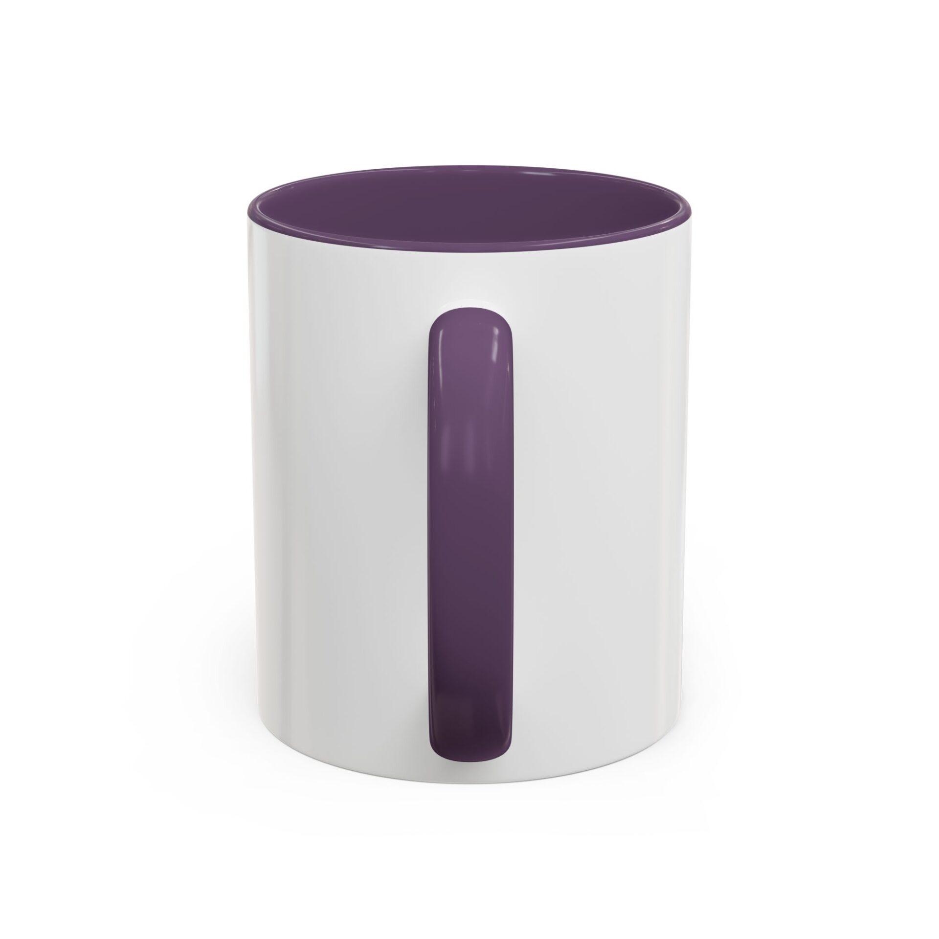 Bold 'REWORK' Accent Coffee Mug — Black-Trim Ceramic Mug (11/15oz) – Bild 22