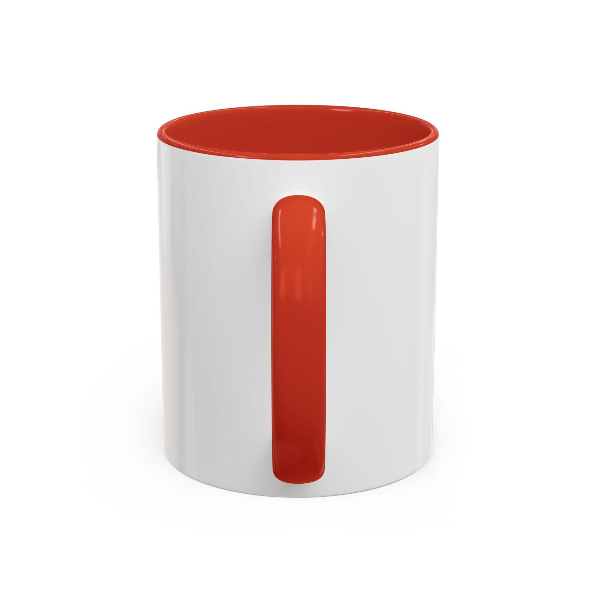 Bold 'REWORK' Accent Coffee Mug — Black-Trim Ceramic Mug (11/15oz) – Bild 13