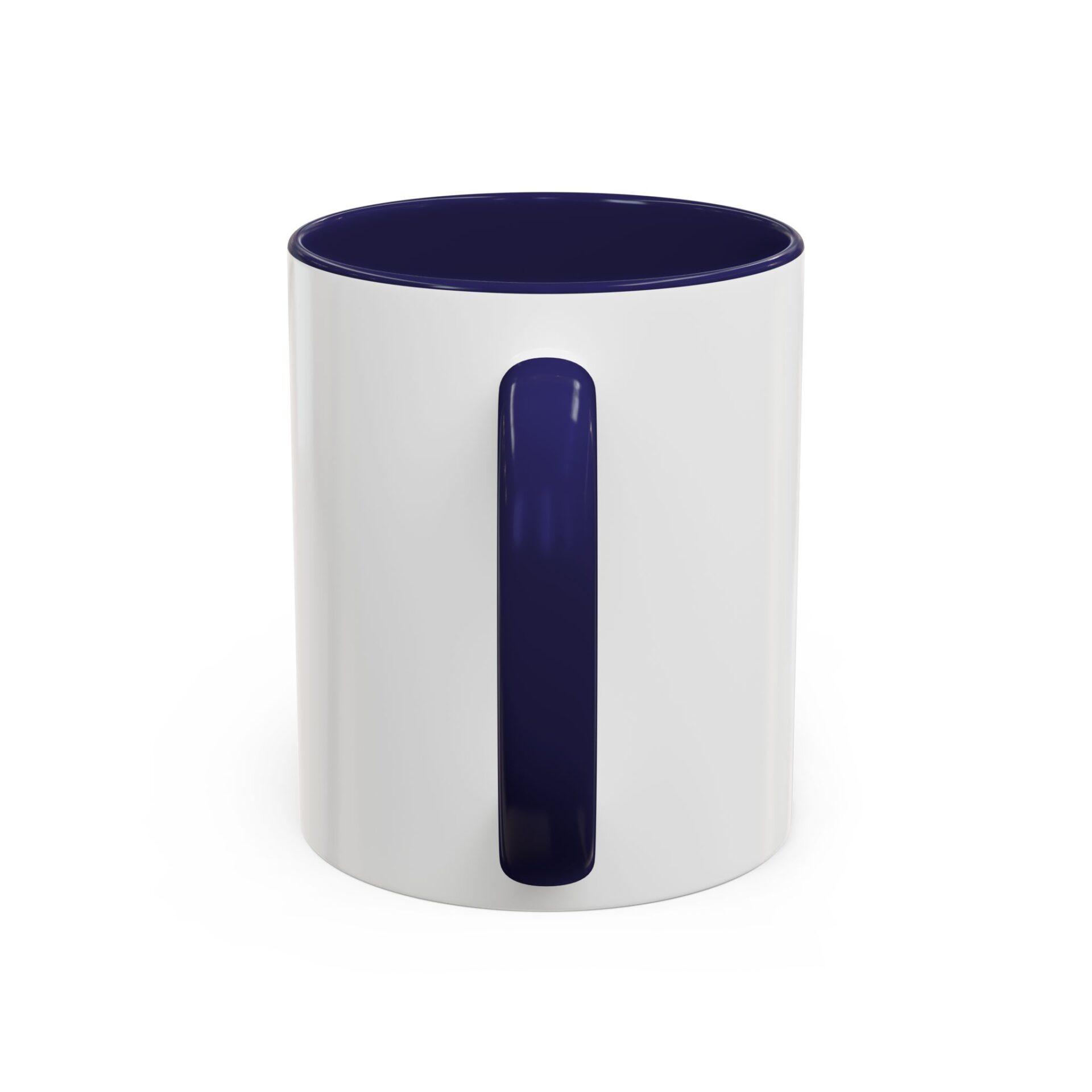 Bold 'REWORK' Accent Coffee Mug — Black-Trim Ceramic Mug (11/15oz) – Bild 7